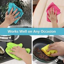 10 Pieces/Pack Kitchen Towels, Absorbent Soft Stain Removal Cloth, Microfiber Random Color Cleaning Cloth Set,Used For Cleaning Glass, Cooking Table, Pots, Bowls, Faucets, Range Hoods, Car Wiping Cleaning Cloths, Kitchen, Bathroom, Home Furnishings, Home Furnishings Suppliers - 彩色 - 查看 2