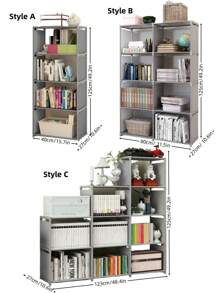 1pc Closet, Portable Closet Organizer, Space Saving, Multi-Functional, Modular Cube Bookshelf, Wardrobe, Independent Display, Easy To Assemble, Disassemble And Move, Suitable For Home, Office, Dorm, Bedroom, Living Room, Study, Great Gift For Holiday, Christmas, Kids