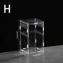 High Transparency Leak-Proof Acrylic Terrarium For Snakes And Lizards - Easy Clean, Breathable Design For Pet Care And Observation, Rectangle Shape