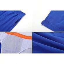 Bañadores para hombres de secado rápido con bolsillos con cremallera y forro de malla - Azul profundo - Ver 4