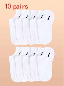 5/10/15Pairs Solid Color Versatile Socks, Breathable, Comfortable, Absorbent Short Socks Suitable For Daily Wear, Sports, Office, Casual Style, All Seasons Valentines