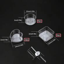 130pcs Candle Holder And Wick Set, 30pcs Tea Light Candle Holders, 100pcs Candle Wicks, Plastic Tea Light Cups, Candle Holders, Wax Melting Tin Mold Stands, DIY Candle Making Supplies Kit, Candle Making