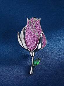 Broche de flor de peonía esmaltada con estilo retro, accesorio de flor de perla sintética de alta gama, apto para fiestas, cumpleaños, Navidad, San Valentín, Día de Acción de Gracias, mamá, madre, Día de la Madre, regalo