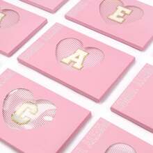 2 PCS Initial Makeup Bags For Women: Cosmetic Bag For Travel Toiletry - Birthday Gifts For 11 12 13 14 15 16 17 18 Years Old Girl Graduation Teacher Gift- Teen Girl Gifts Stuff - Pink A