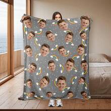 Customized Blankets & Flannel Personalized Photo And Text/Name Blankets,   Personalized Soft And Comfortable Blankets, Customized Special Photo And Text/Name As Birthday Gifts, Family, Wedding, Souvenir Customized Blankets, Blankets Suitable For All Seasons, Washable, Machine Washable, Lightweight, Breathable, Comfortable, Warm, Comfortable Customization, Unique, 280gsm For Him, Her Personalized Ideal Gifts For Her, Him, Family, Boyfriend, Girlfriend, Father, Family, Mother, Lover,  Daughter,   Son,  Grandfather,    Grandmother, Friend, Classmate, Pet.  Perfect Nap, Camping, Travel, Home, Daily Life, Office Decoration, Birthday, Anniversary, Valentine's Day, Thanksgiving, Christmas, Halloween, Mother's Day, Father's Day, Wedding, New Year Gifts,Sofa,Bed,Car,Bedroom,Living Room,Office,  Outdoor Camping, Beach,Wall Decoration