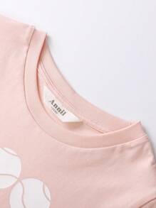 Annil Children's Clothing: Girls, Boys, Adults, Round-Neck Short-Sleeved Knitted Sweaters, T-Shirts, Summer