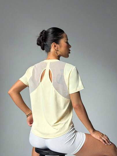 超大网眼拼接运动罩衫 - 透气街头健身衫 - 宽松运动休闲上衣