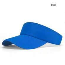 1 pieza Sombrero de sol ajustable para deportes al aire libre, diseño unisex, apto para tenis, béisbol, golf, deportes, ciclismo, , gorra de unicolor con parte superior abierta, opción de regalo ideal