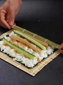 5 Stücke Sushi Roll Matte, lila Seetang Rollreis Sushi Bambusmatte, Sushi Herstellungswerkzeug