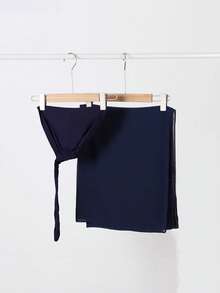 2件65*180厘米女士纯色肩带帽+纯色雪纺长围巾披肩和围巾毯子颈巾。柔软、轻盈、舒适、多功能，大码超大码男女通用晚礼服派对办公室婚礼晚礼服户外旅行礼物