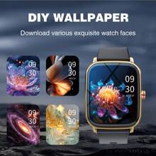 Waterproof Smart Watch, Wireless Calling /Dial, Multi -Sport Mode, Calling Reminder And Rejection, SMS Reminder, Custom Wallpaper,For IPhone/Andriod