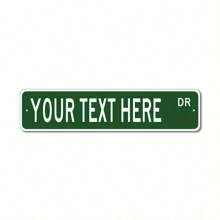 Customizable Metal Street Sign - Vintage Style Wall Decor, Suitable For Home, Bar, Cafe, Garage & Farm, Easy To Hang, Size: 15.75" X 3.94"Back To School Winter Gift Ideas Boy Girl Valentine's Day,Multi-Functional,Ornamental,Letter,Stylish,Modern,Colorful,Cute,Adorable,Casual,Custom,Personalised,Unique,Customized,Ideal Gifts For Him,Ideal Gifts For Her
