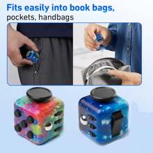 Multi-Color Cube/Dice Toy, Creative Stress Relief Toy For Teenagers And Adults, Fidget Desk Decor