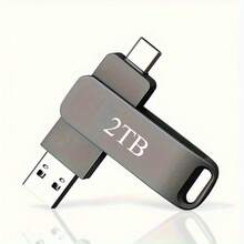 External USB Hard Drive 2TB Hard Drive Portable 2TB USB Slim External Compatible With PC, Laptop - Black-2TB - View 1