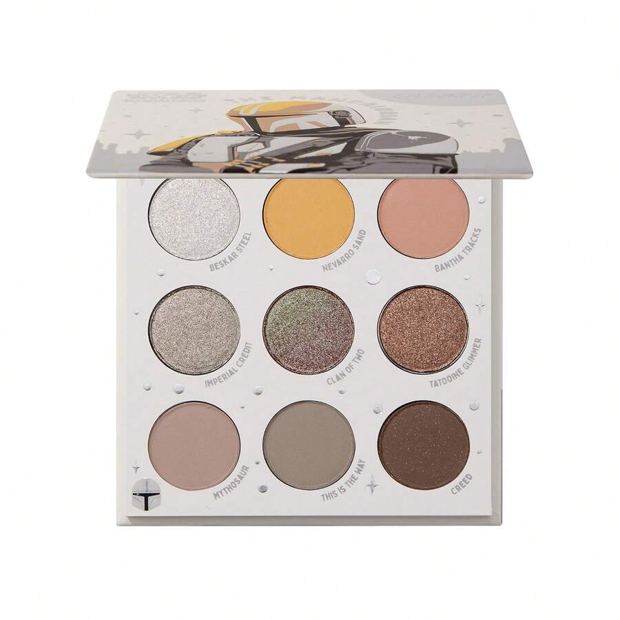 ColourPop X Star Wars Eyeshadow Palette - Eye Makeup Palette With Matte, Metallic, Matte Sparkle &Amp; Glitter Finishes - High-Pigment Eye Makeup With A Long-Wearing Formula - The Mandalorian (0.3 Oz) - 彩色 - 查看 1