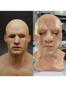 Máscara de cabeza completa con arrugas para hombre y mujer mayor, máscara facial de diablo para abuelo o abuela, suministros novedosos para fiestas de cosplay