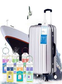 10 pièces Étiquette de bagage pour les essentiels de croisière, porte-étiquette de bagage de croisière, étiquettes de bagage de croisière transparentes pour toutes les compagnies de croisière. Essentiels de voyage, pour sac à dos de voyage, bagage, valise, fournitures scolaires, vacances, camping, accessoires de valise (19 cm * 9 cm)