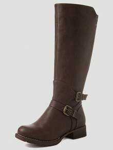 Visit The GLOBALWIN Store GLOBALWIN Women's Knee High Fashion Boots For Women Fall Boots Halloween Season - 棕色 - 查看 2