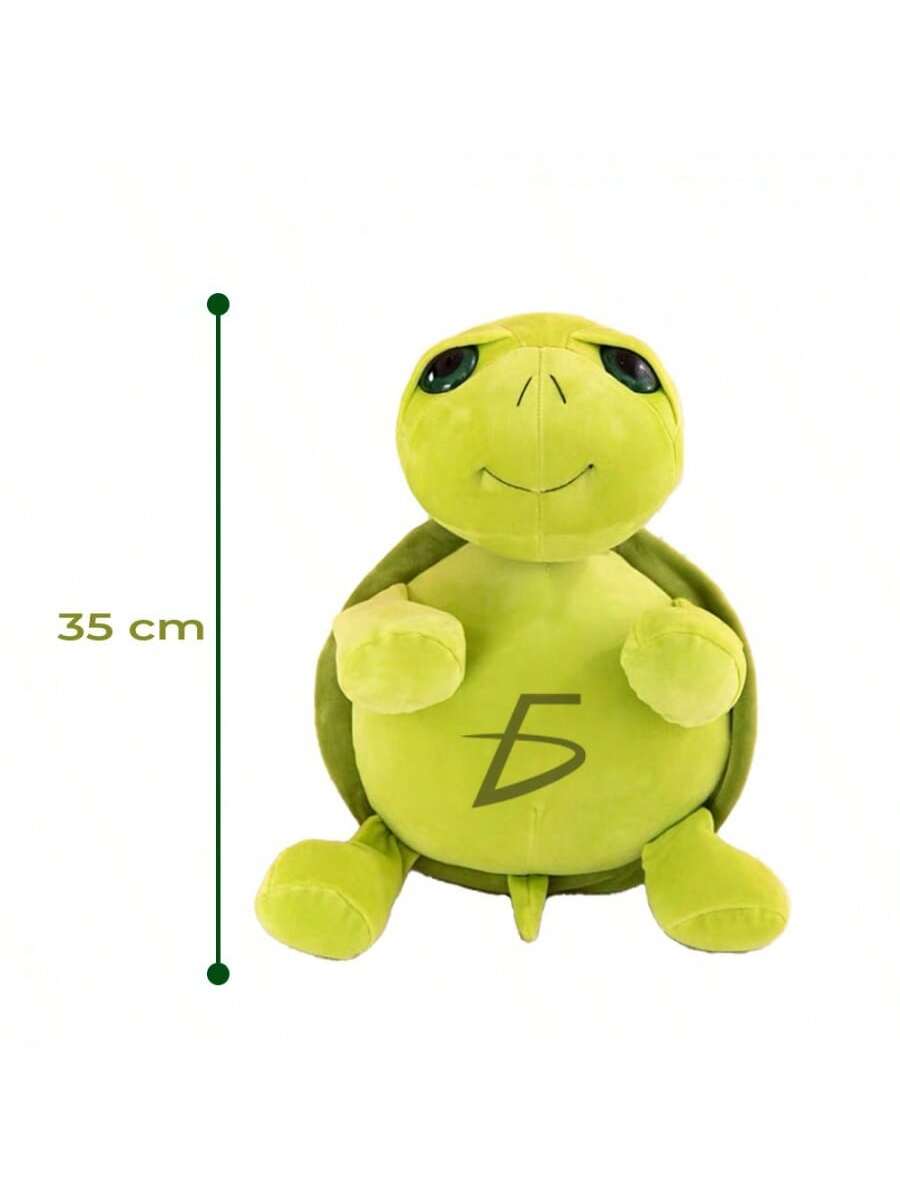 Juguete de peluche de tortuga verde de 35 cm