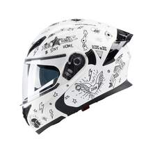 CYCKING Motorcycle Full Face Helmet Dual Visor Helmets For Adult Men And Women With Smoked Sunshield DOT Approved Quick Release Buckle Four Season Removable Washable - Black - View 5