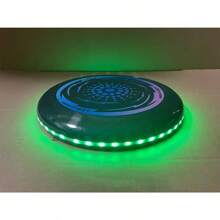 1 pieza Disco volador impermeable y ligero de 23 cm/9.06 pulgadas con iluminación de color - Cultivar el amor de los niños por los deportes - Equipo deportivo para niños con aro LED - Iluminado con LED - Regalo perfecto - Regalo de cumpleaños - Regalo ideal - Regalo sorpresa - Regalo festivo - Regalo navideño - Regalo
