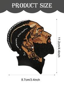 传奇 Patchez，刺绣熨烫贴花，黑色骄傲 - 彩色 - 查看 2