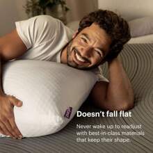 Almohada Harmony Estándar Mediana, la mejor almohada inventada con núcleo de látex Talalay con rejilla hexagonal 360, sin presión, mantiene fresco, lujosamente cómoda