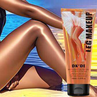 腿部彩妆防水柔滑腿部提升腿部光泽有效遮盖腿部和身体疤痕无瑕美腿持久身体底妆均匀肤色美腿霜