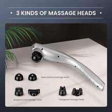 Rechargeable Handheld Neck Massager Cordless Electric Back Massage Tool For Shoulder Foot Leg Calf Gifts For Women And Men - asPic - View 7