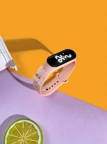 Set de 3 relojes infantiles M3 con diseño de oso blanco transparente con lazo, reloj de moda y versátil como regalo personalizado para mejores amigos