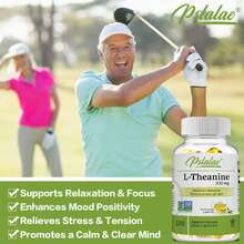 PSLALAE L-Theanine 200 Mg - Stress Relief, Calming & Anti-Anxiety, Promotes Relaxation - 120pcs - 120粒膠囊 - 查看 3