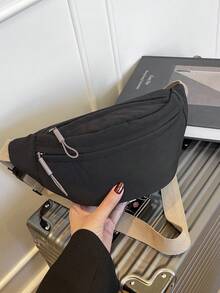 Fanny Pack Crescent-Shaped Chest Bag Large Capacity Sling Bags Crossbody Bag Multifunctional Waist Bags Travel - متعدد الألوان - مشاهدة 4