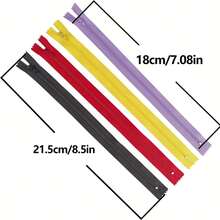 20pcs/50pcs/100pcs Mixed Color 7.08-Inch Nylon Zipper, Suitable For Sewing, Clothing And Wallet Repair - Closed Pocket Zippers