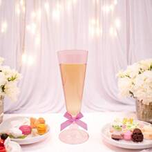 25/10/5 pièces Tasse haute de 155ml, en matière plastique, réutilisable, convient pour les boissons froides, les boissons chaudes, les desserts, les jus, le thé noir, etc. Convient pour les mariages, les anniversaires, la Saint-Valentin, Halloween, Noël et toutes sortes d'événements festifs