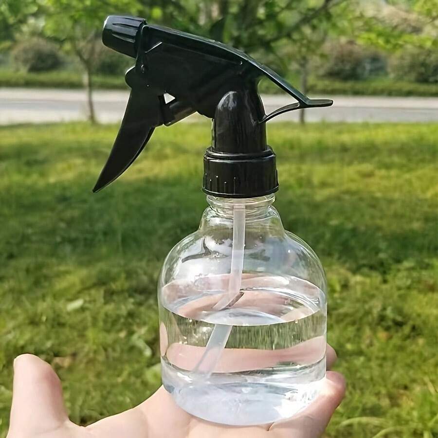 1pc Multi-Functional Garden Watering Pot, Transparent Plastic Spray Bottle For Hair Misting And Hydration