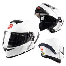 CYCKING 摩托车头盔 全盔 模块化 圆点图案 翻盖式 男女青少年成人款 快拆扣 复古 四季通用 可拆卸可清洗 - 揭面盔 - 查看 29