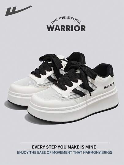 WARRIOR Warrior Women's Board ShoesSpring And SummerLightweight Comfortable Breathable Modest Style Casual Yet Sleek Sneakers Applicable Throughout The Year Wear-Resisting All-Day Wear Training Sneakers Running Shoes Little White Shoes