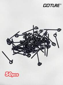 GOTURE 50 Peças Giro Goture Parafusos, Parafusos de Iscas de Pesca, Grampos de Aço de Pesca com Terminal de Elo, Acessórios de Pesca