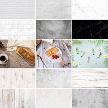 水泥图案摄影背景 57*87CM 双面木纹照片背景墙纸 影楼防水产品摄影道具 - 57*87cm - 查看 2