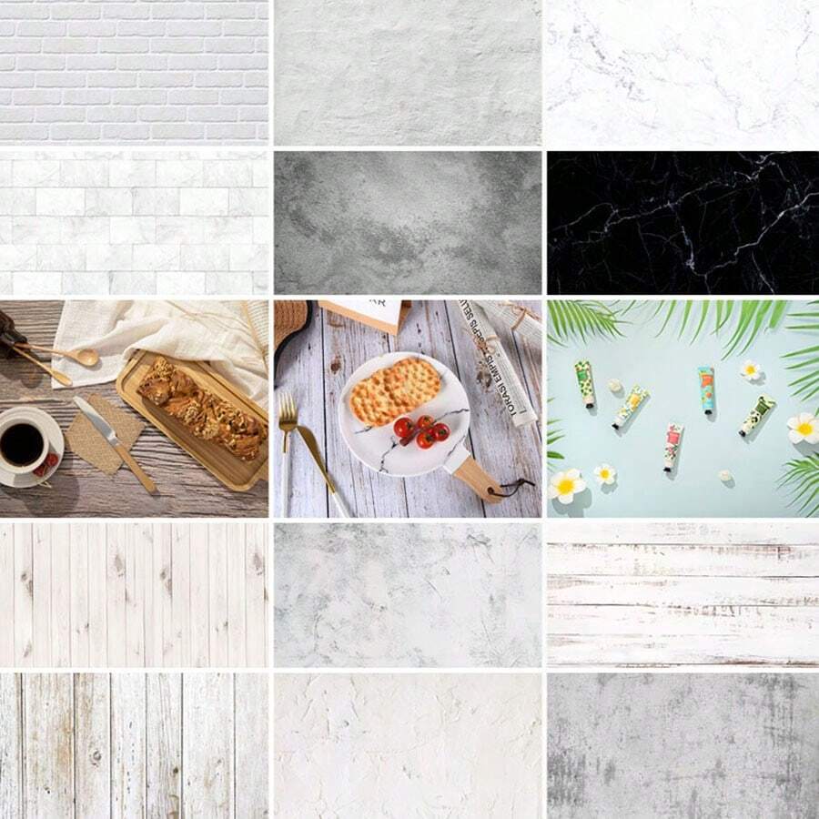 水泥图案摄影背景 57*87CM 双面木纹照片背景墙纸 影楼防水产品摄影道具