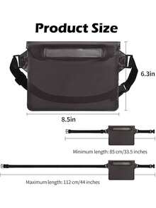 1pc Waterproof Swimming Diving Bag, PVC Waist Bag Shoulder Bag, Underwater Phone Case, Waterproof Waist Bag PVC Bag Waist Bag For Men And Women With Adjustable Waist Belt, Waterproof Dry Bag To Keep Cell Phone And Valuables And Dry, Great For Kayaking, Beach, Camping And Swimming