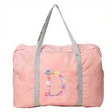 Bolsa de viaje con estampado de flores rosas, bolsa de equipaje, bolsa de mano, bolsa de fin de semana, bolsa de gran capacidad, impermeable, plegable, bolsa organizadora, bolso de lona con cremallera, para mujer, hombre, viajes, vacaciones, estudiantes, regreso a la escuela, accesorios de viaje, maleta, bolsa de gimnasio, bolsa de deporte, bolsa de hospital, bolsa de vacaciones, bolsa impermeable, bolsa de invierno, accesorios escolares - Rosa - Ver 17