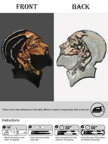 传奇 Patchez，刺绣熨烫贴花，黑色骄傲 - 彩色 - 查看 3