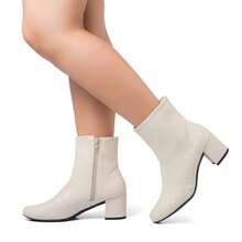 Carnival Boot 2025 Square Toe Comfort Heel Fashion 11032 - Màu be - Xem 3
