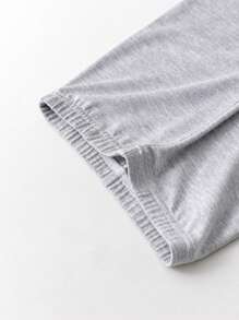 1 Stück Mädchen 3/4 Länge Leggings mit Spitzenbesatz, süß & vielseitig für täglichen Lässig-Stil, Sport, Tanz, Frühling & Sommer