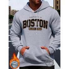 Boston Sweatshirt Cold Weather Jacket Printed Sweatshirt Various Colors Premium Line Immediate Shipping - 寶藍色 - 查看 8