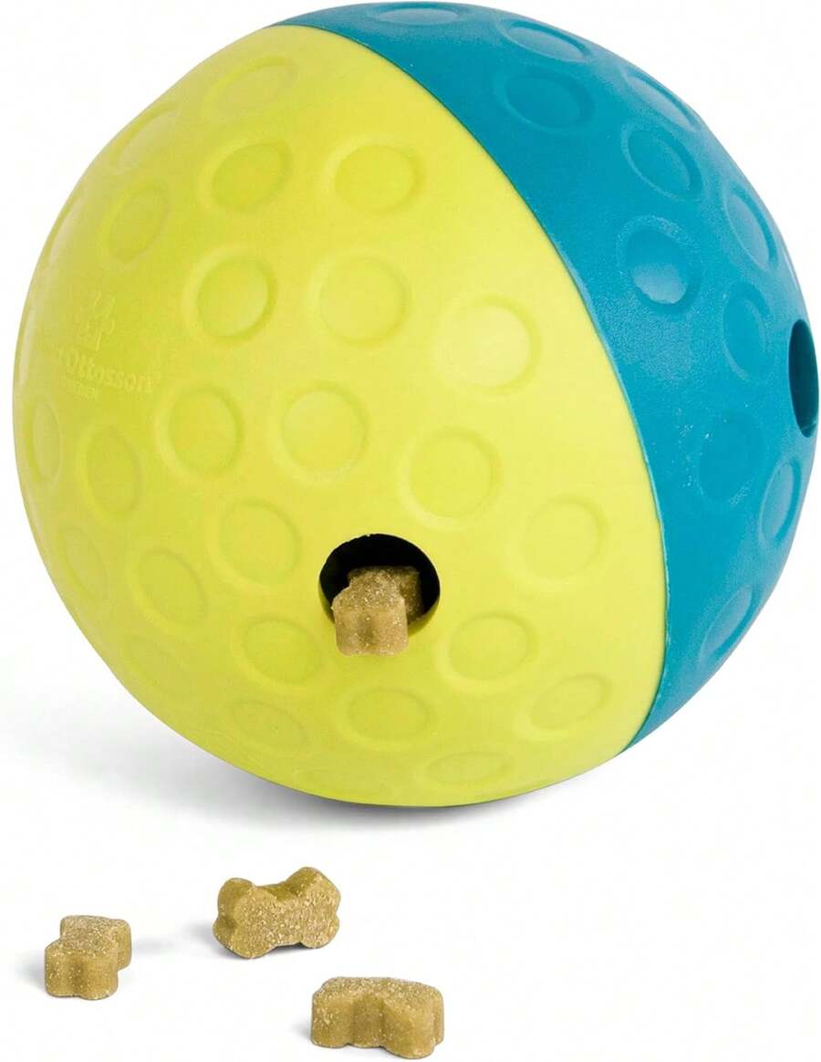Outward Hound By Nina Ottosson Treat Tumble Interactive Puzzle Ball Dog Toy, Level 1 Beginner, Blue, Small (4.75 Diameter) - 狗工人(綠色) - 查看 1
