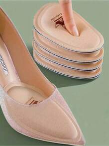 1pair Women's Half Size Shoe Inserts, Anti-Slip Breathable Sweat-Absorbing Foot Pads