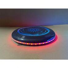 1 pieza Disco volador impermeable y ligero de 23 cm/9.06 pulgadas con iluminación de color - Cultivar el amor de los niños por los deportes - Equipo deportivo para niños con aro LED - Iluminado con LED - Regalo perfecto - Regalo de cumpleaños - Regalo ideal - Regalo sorpresa - Regalo festivo - Regalo navideño - Regalo
