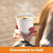56/50/40/30/25/20/10pcs Thick Disposable Paper Cups, Suitable For Sampling, Advertising Promotion, Coffee/Milk Tea, Heat-Resistant & Leak-Proof, Great For Brand Promotion!